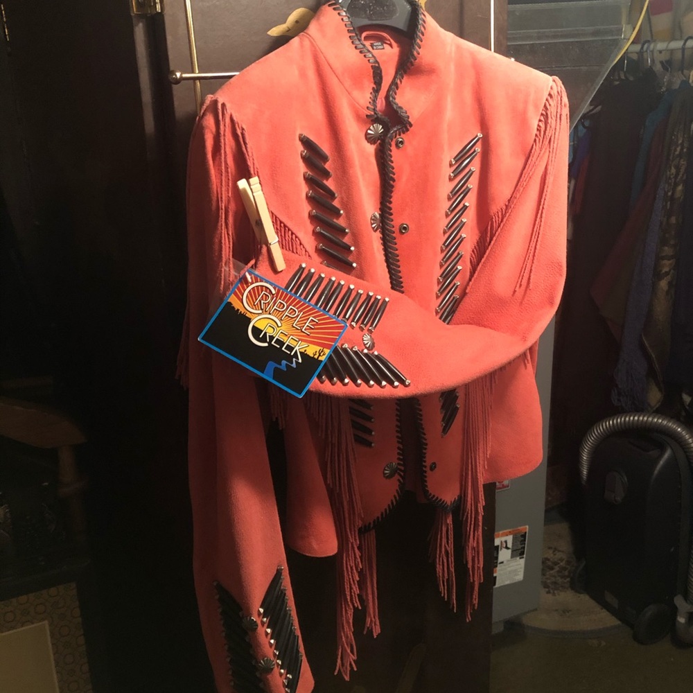 Cripple creek leather  jacket small